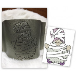 Stickdatei - Halloween Gnome 7 Mumie